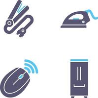 Hair iron and Laundry Icon vector