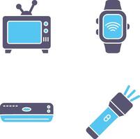 Television and Smart Watch Icon vector