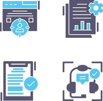 Target Audience and SEO Report Icon vector