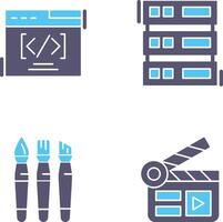 Web Coding ND Server Icon vector