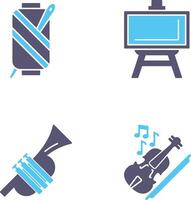 Needle and Easel Icon vector