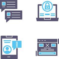 Lock and Project Consulting Icon vector