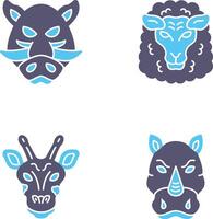 Sheep and Boar Icon vector