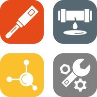 Screwdriver and Leak Icon vector