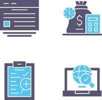 Website and Expense Icon vector