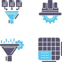 Data Collection and Engineering Icon vector