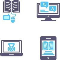 Online Learning and Faq Icon vector