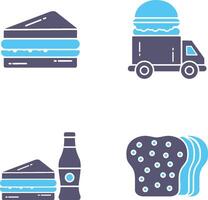 Sandwich and Fast Food Icon vector