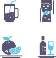 Cocktail and Pint Of Beer Icon vector