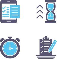 Check List and Quick Response Icon vector