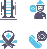 Ladder and Support Icon vector