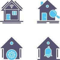 Search and Smart Home Icon vector