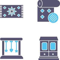 Carpet and Wallpaper Icon vector