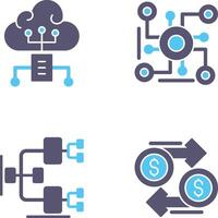 Cloud Computing and Connection Icon vector