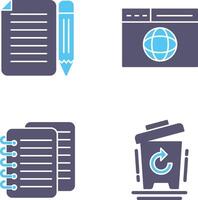 page and web page Icon vector