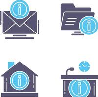 e mail and folder Icon vector