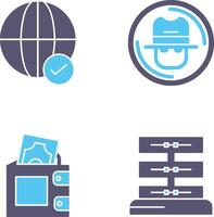 Internet and Spy Icon vector