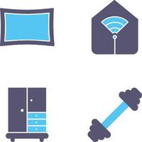 Pillow and Wifi Icon vector