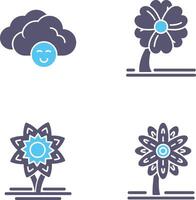 Cloudy and Clover Icon vector