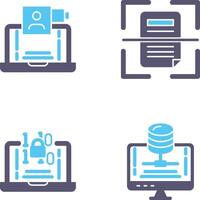 Call and Scan Icon vector