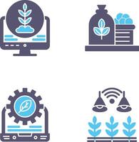 Plant and Harvest Icon vector