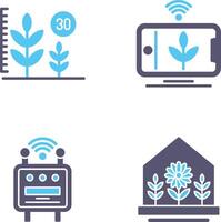 Growth and Device Icon vector