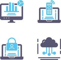Remote and Analysis Icon vector