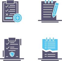 Medical Examination List and Check Up List Icon vector