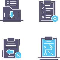 Save List and Task List Icon vector