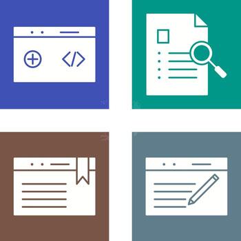 clean code and case study Icon vector