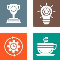 Trophy and Innoation Icon vector