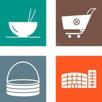 food and cancel order Icon vector