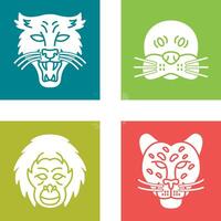 Puma and seal Icon vector