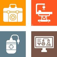 First Aid Kit and operating Room Icon vector