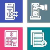 Deposit and Transfer Icon vector