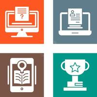 Quiz and Registration Icon vector