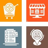 Add to Cart and Online Shopping Icon vector