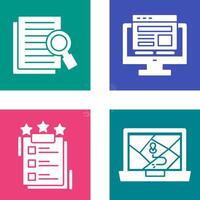 Details Looking and Adaptive Icon vector