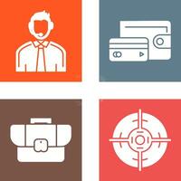 Customer Support and Wallet Icon vector