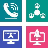 Phone and Share Icon vector