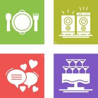 Banquet and Music Icon vector