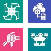Automation and Big Data Icon vector
