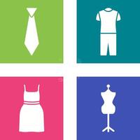 Tie and Pyjamas Icon vector