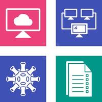 Cloud Systems and Connected Icon vector