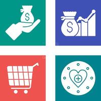 Wage and Email Icon vector