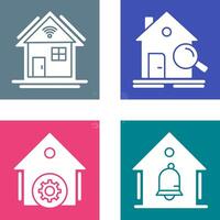 Search and Smart Home Icon vector