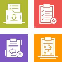 Save List and Task List Icon vector