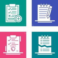 Medical Examination List and Check Up List Icon vector