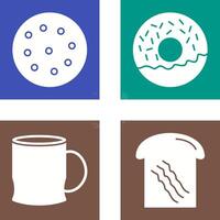 cookie and doughnut Icon vector