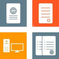 global report and reports Icon vector